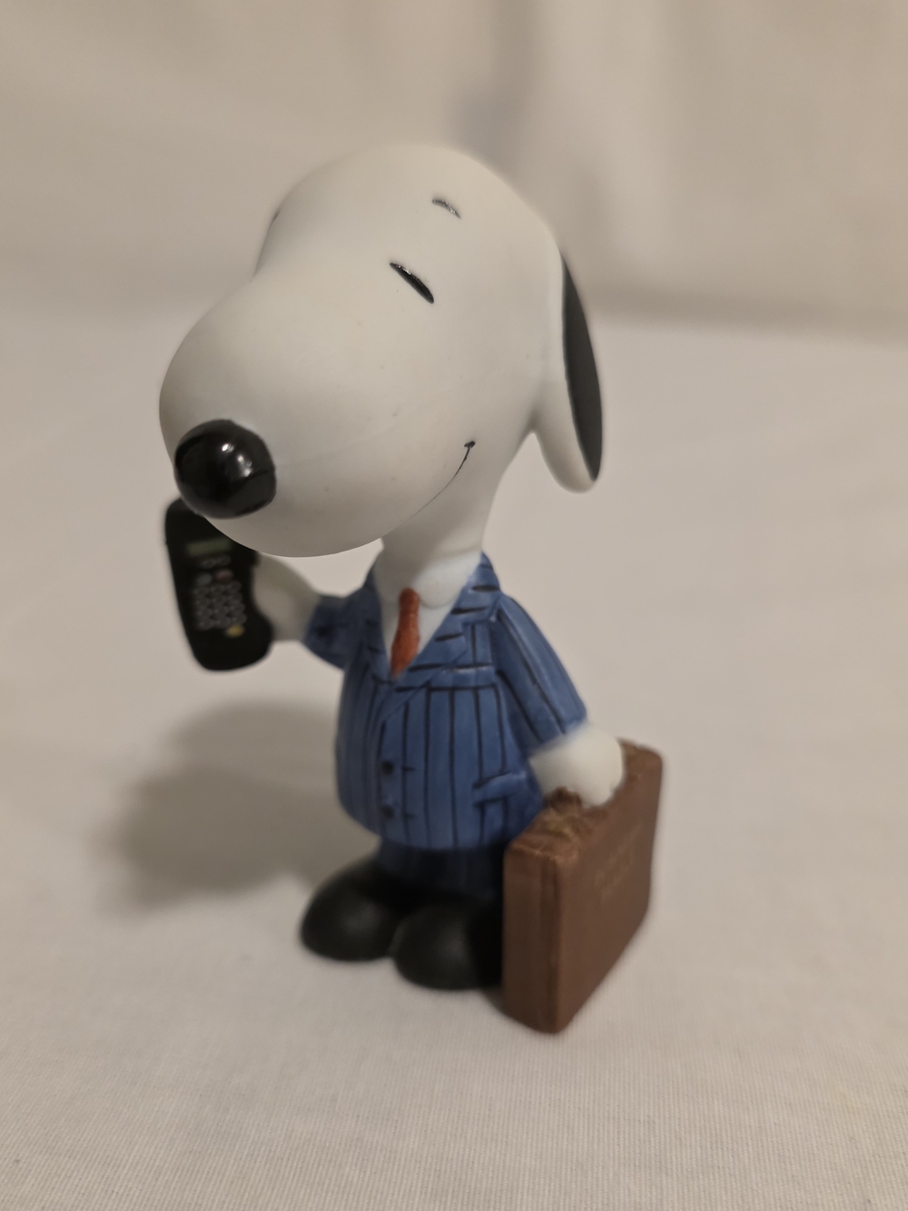 Peanuts Snoopy THE SUIT Hand Numbered Ceramic Figurine 2¾" Tall Charlie Brown